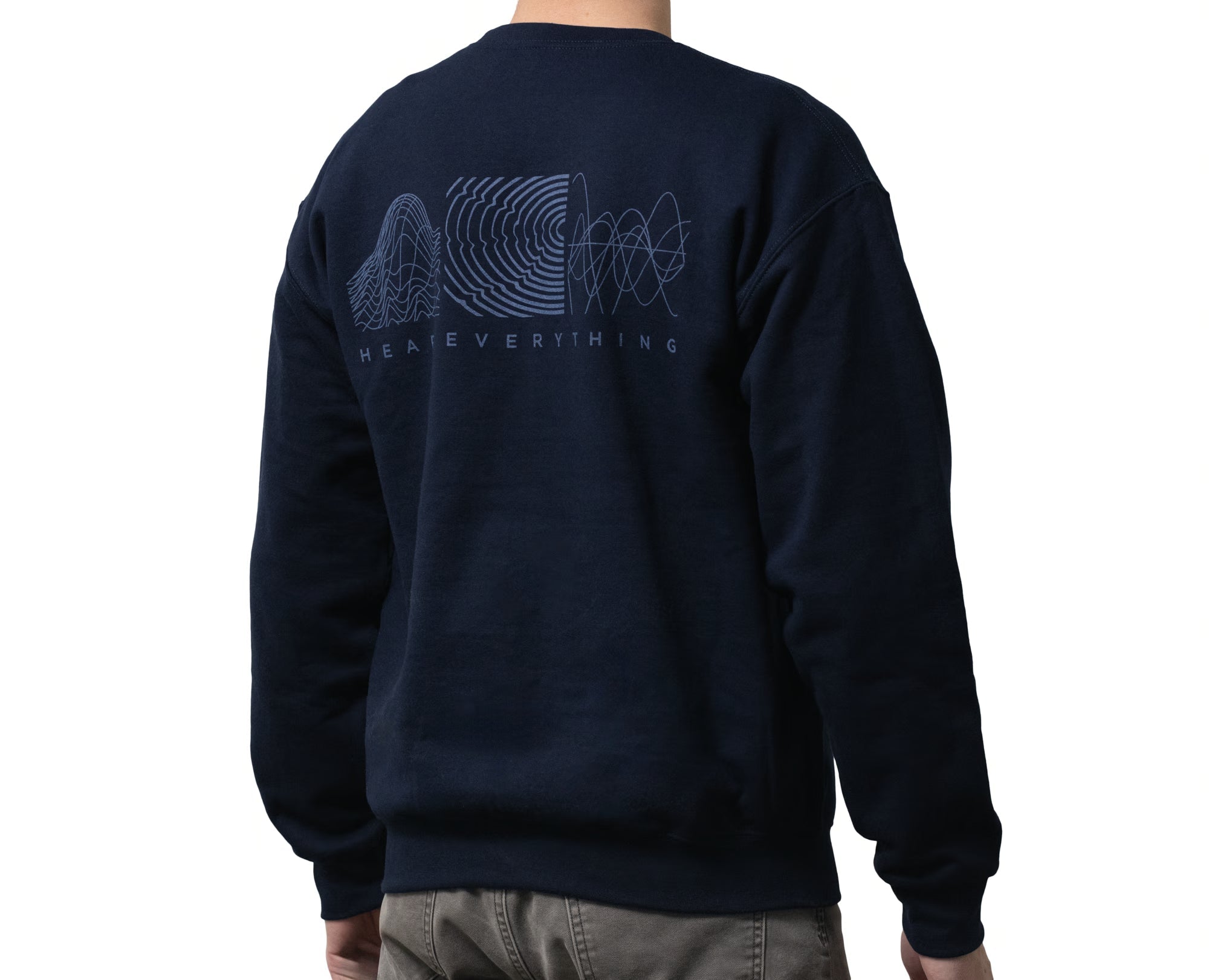 64-audio-monochrome-sweater-pullover-navy-baumwolle-gr-m image 2