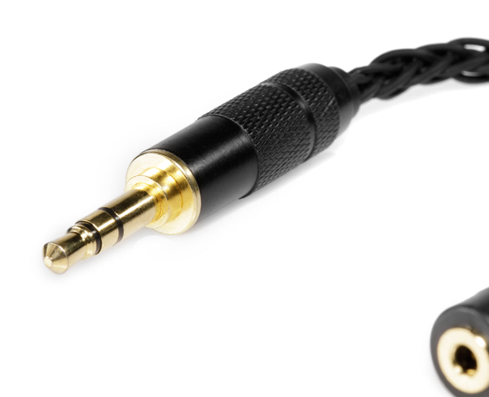 64-audio-8-braid-kabel-adapter-2-5mm-auf-3-5mm-vergoldet image 2