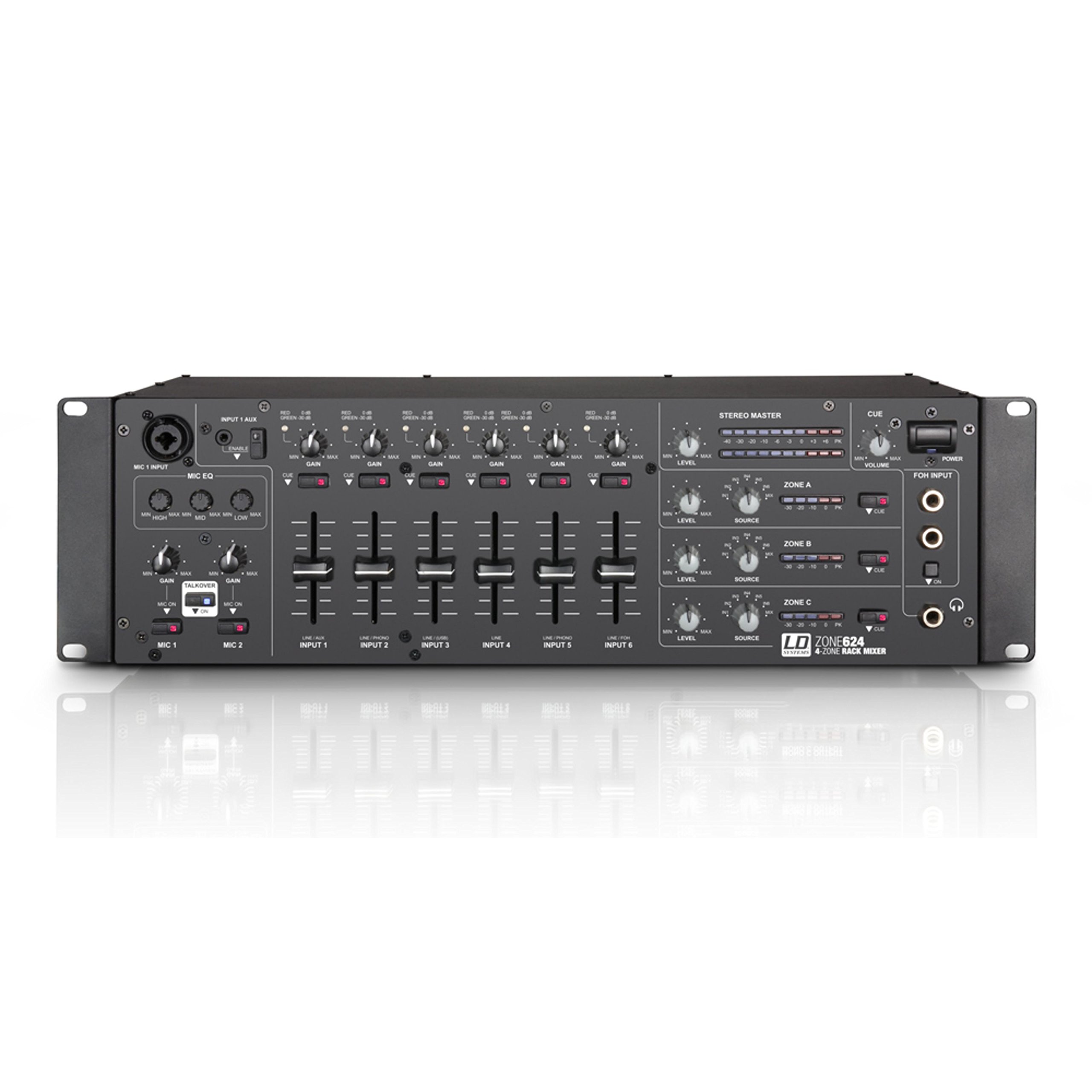 ld-systems-zone-624-4-zonen-mixer-19-3he-schwarz-8-kanal image 2