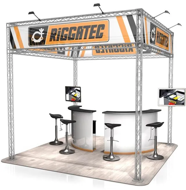 naxpro-truss-fd-14-messestand-3x3x3-2-m-aluminium-9-m image 1