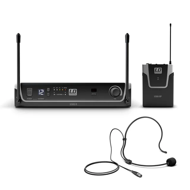 ld-systems-u308-bph-funksystem-headset-uhf-863-865-mhz-schwarz image 1