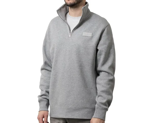 64-audio-monochrome-quarter-zip-pullover-fleece-gr-e-l-grau image 1