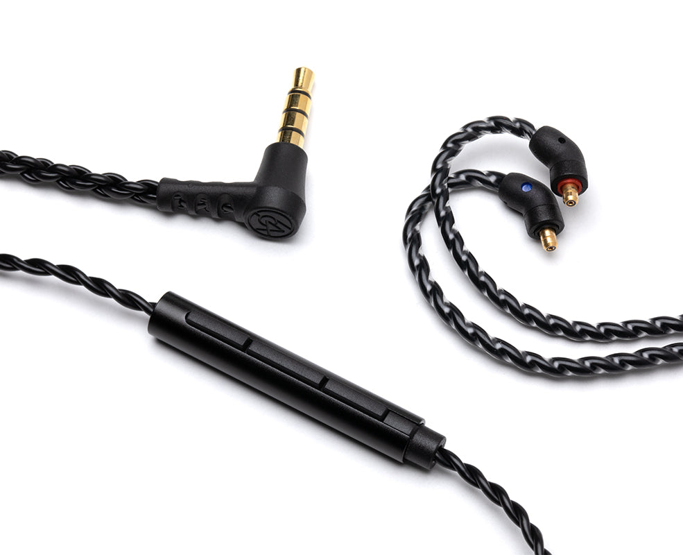 64-audio-kabel-mit-mic-ipx-in-ear-kabel-3-5mm-schwarz image 3
