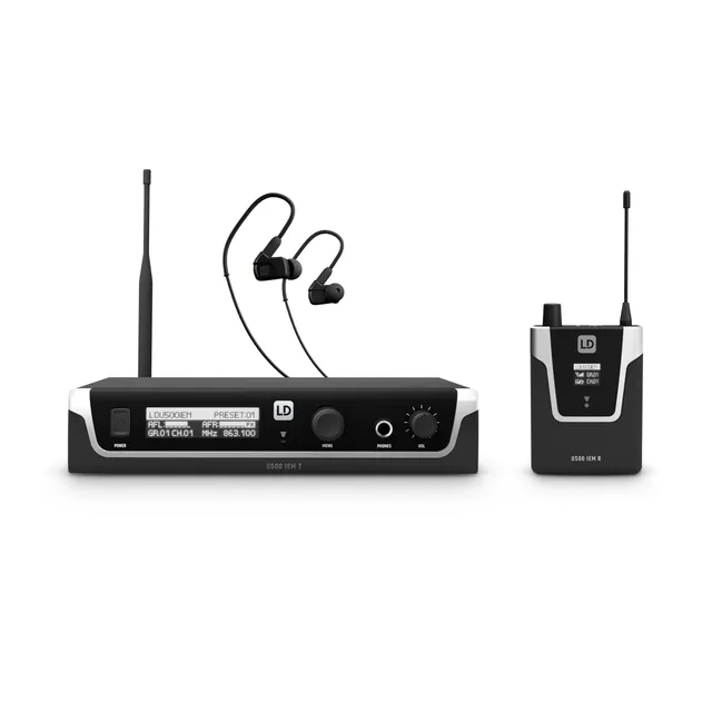 ld-systems-u505-iem-hp-in-ear-monitoring-584-608-mhz image 1