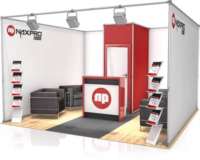 naxpro-truss-fd-21-messestand-4x4x2-57-m-rot-16-m-alu image 1