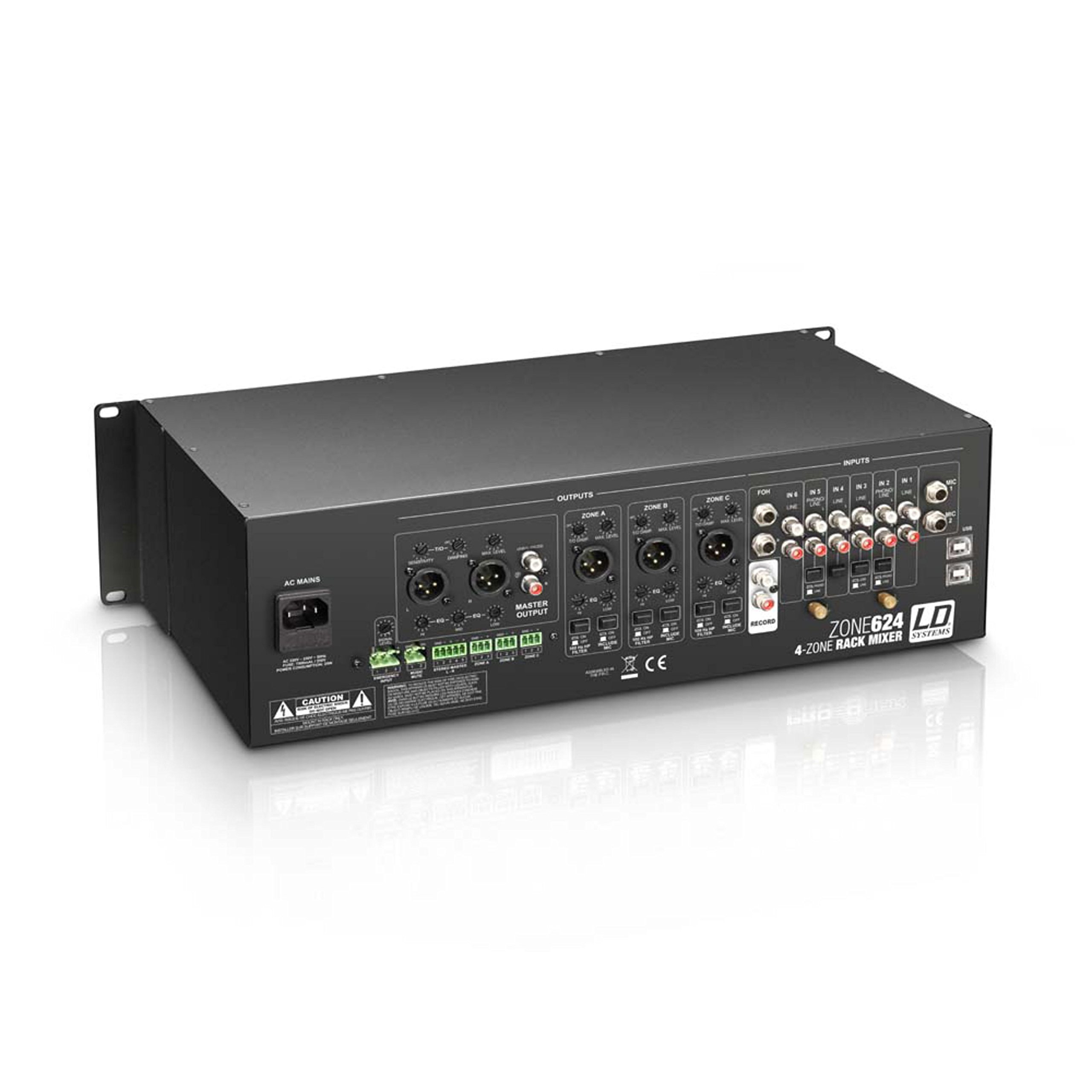 ld-systems-zone-624-4-zonen-mixer-19-3he-schwarz-8-kanal image 5