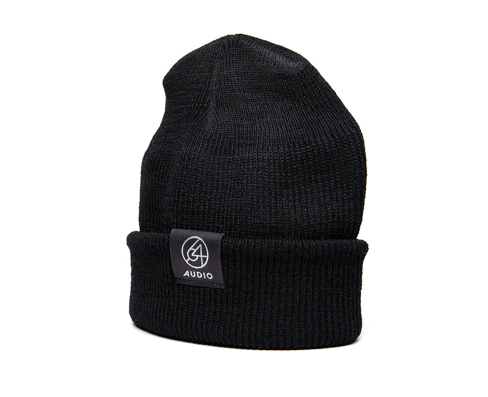 64-audio-u-series-beanie-wollm-tze-black-tag image 1