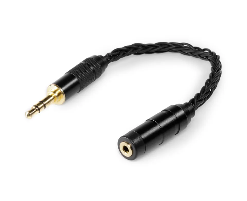 64-audio-8-braid-kabel-adapter-2-5mm-auf-3-5mm-vergoldet image 1
