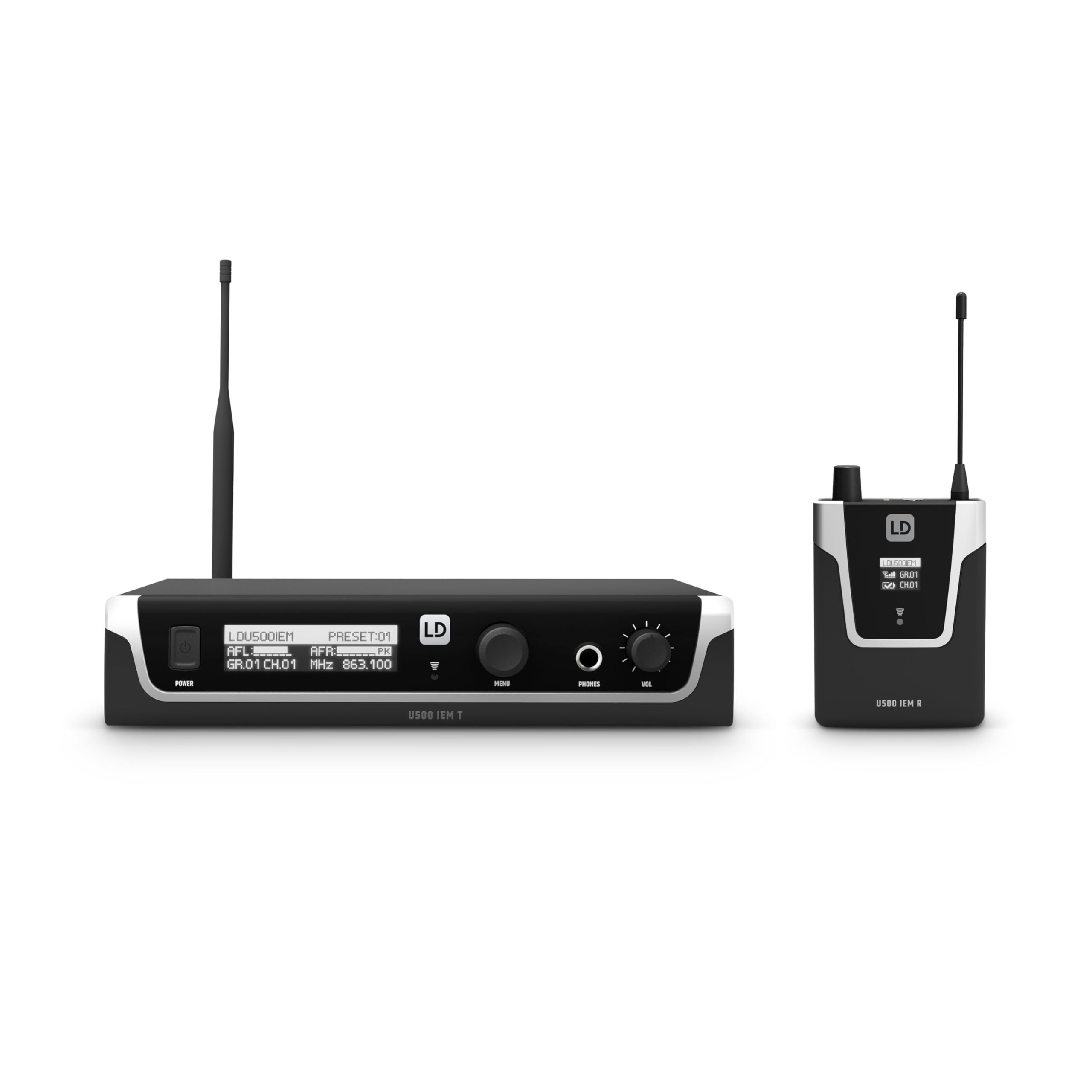 ld-systems-u508-iem-in-ear-monitoring-863-865-823-832-mhz image 1