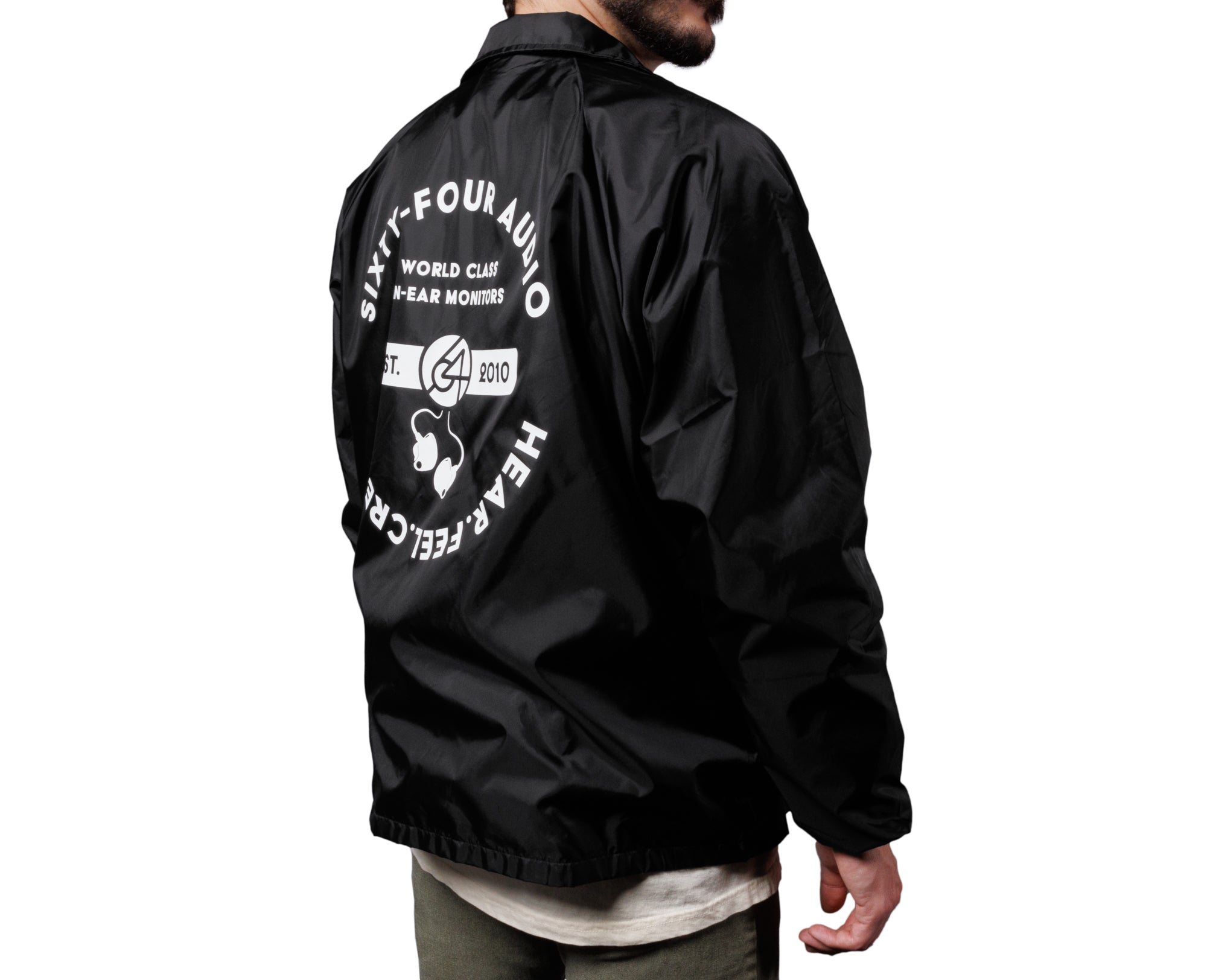 64-audio-black-windbreaker-nylonjacke-schwarz-gr-e-l image 2