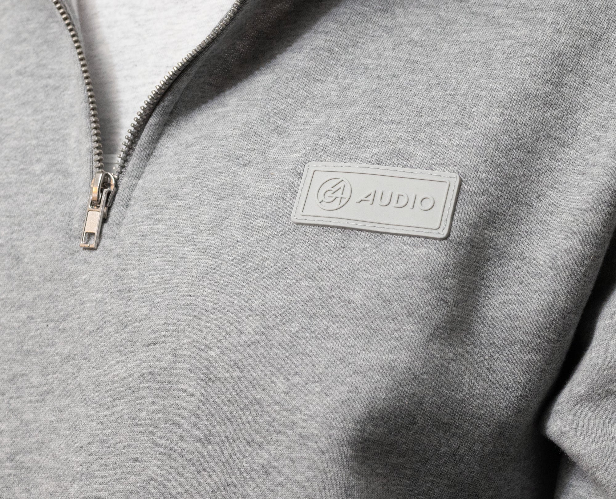64-audio-monochrome-quarter-zip-pullover-fleece-gr-e-l-grau image 3