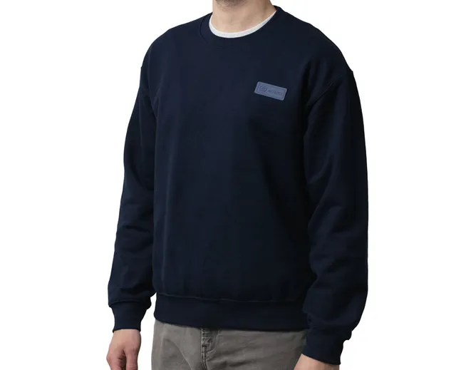 64-audio-monochrome-sweater-pullover-navy-baumwolle-gr-m image 1